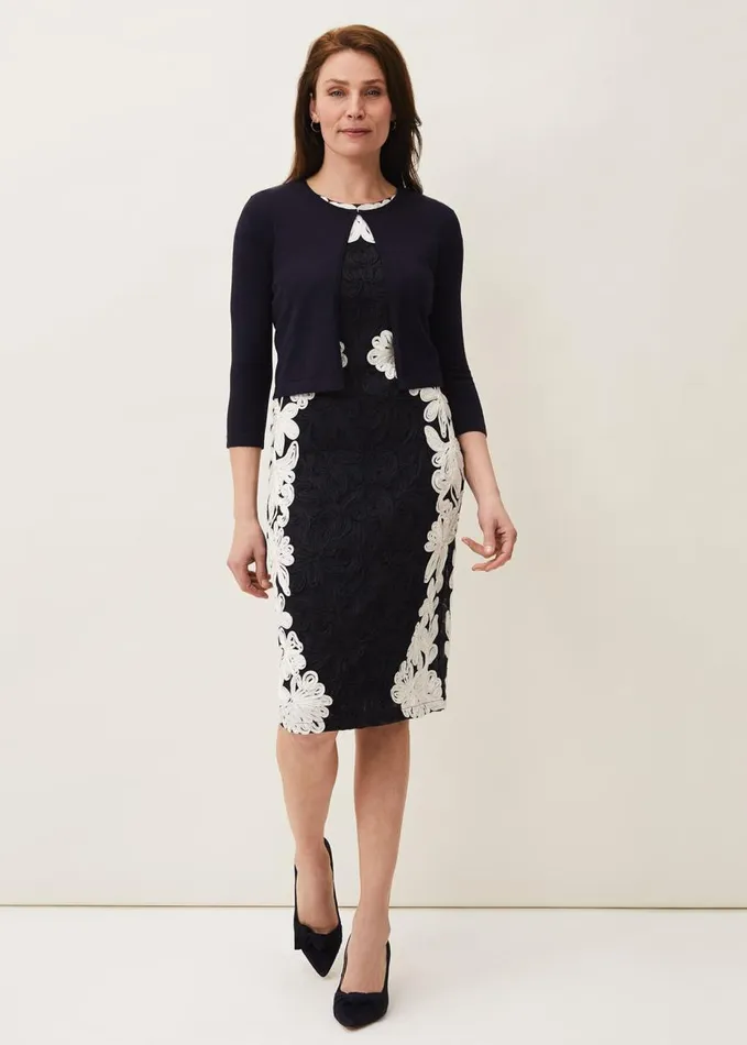 Phase Eight Catie Cardigan Navy Women Knitwear