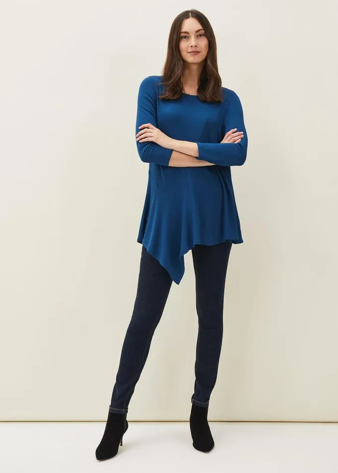 Phase Eight Chrissie Swing Top Teal Women Tops and TShirts