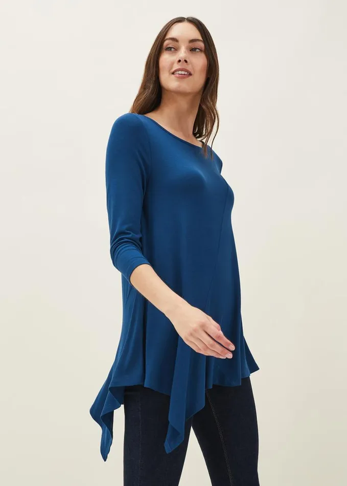 Phase Eight Chrissie Swing Top Teal Women Tops and TShirts