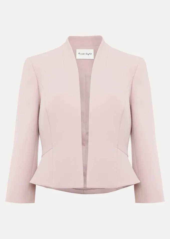 Phase Eight Daisy Peplum Jacket Pale Pink Women Jackets