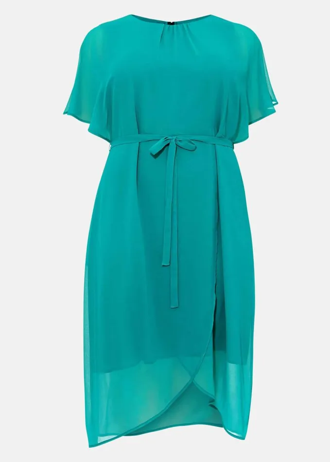 Phase Eight Darlene Tie Dress Turquoise Women Dresses