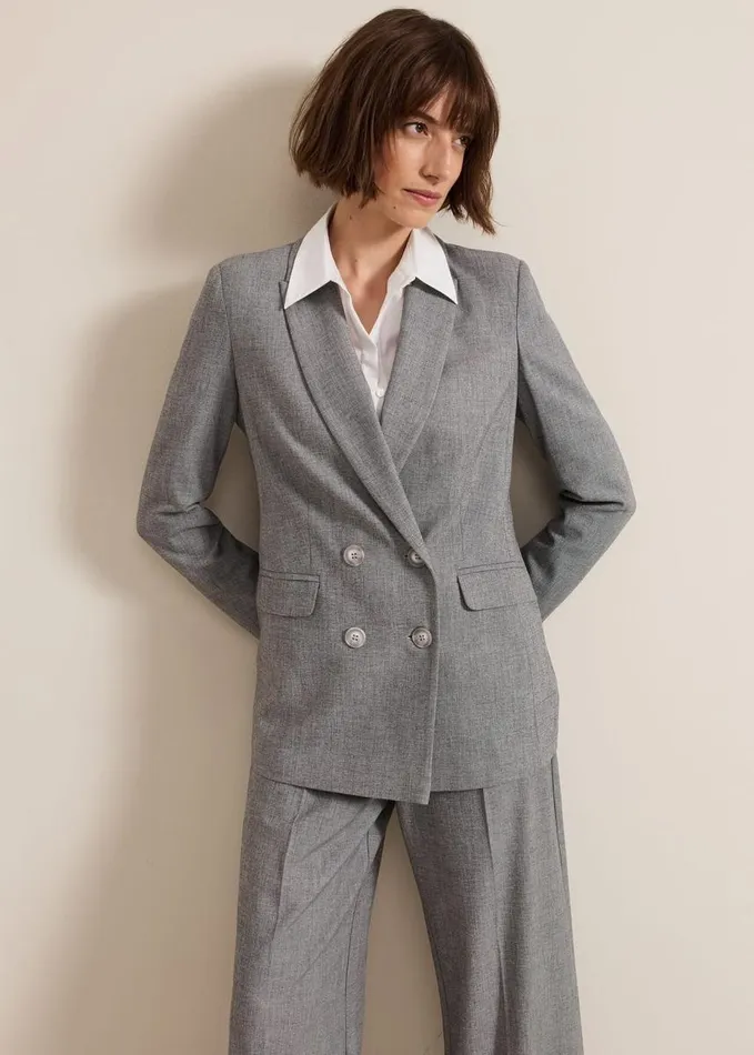 Phase Eight Dilly Grey Blazer Grey Women Coats