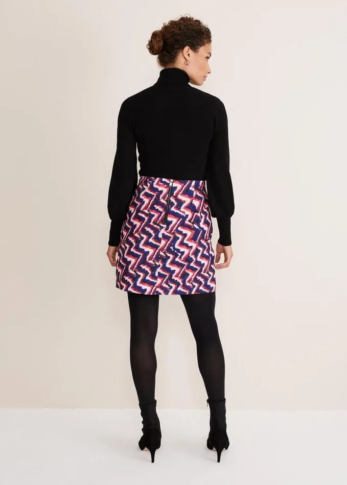 Phase Eight Dorothy Mini Skirt Pinkblue Women Skirts