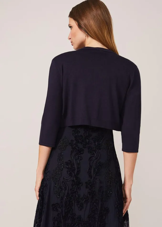 Phase Eight Elisha Occasion Bolero Navy Women Knitwear