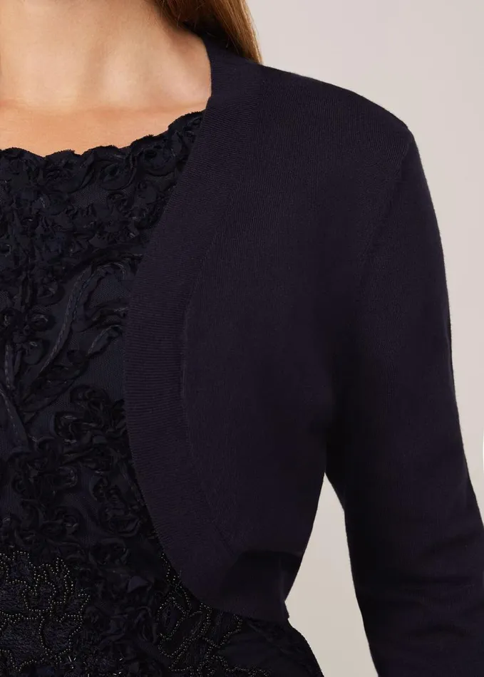 Phase Eight Elisha Occasion Bolero Navy Women Knitwear