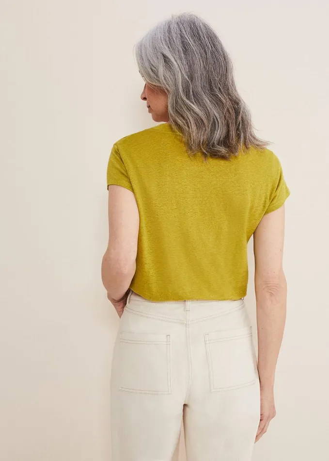 Phase Eight Emera V Neck Top Lime Women Tops and TShirts