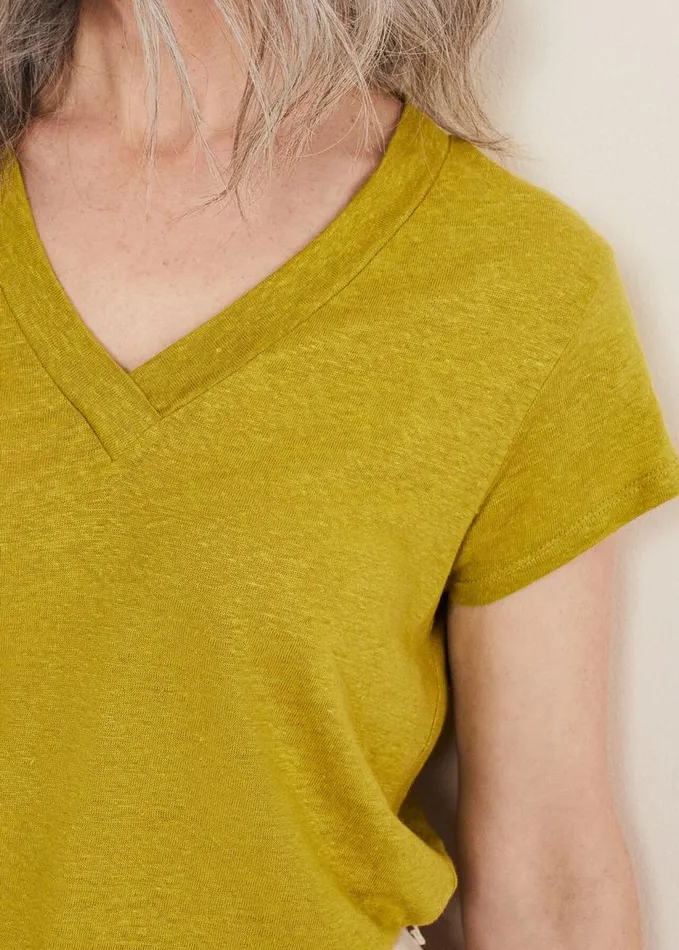 Phase Eight Emera V Neck Top Lime Women Tops and TShirts