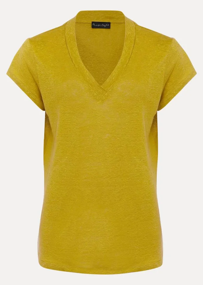 Phase Eight Emera V Neck Top Lime Women Tops and TShirts