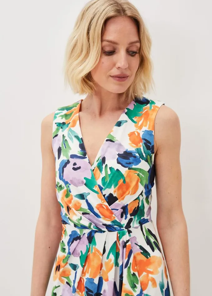 Phase Eight Essie Floral Midi Dress Multicoloured Women Dresses