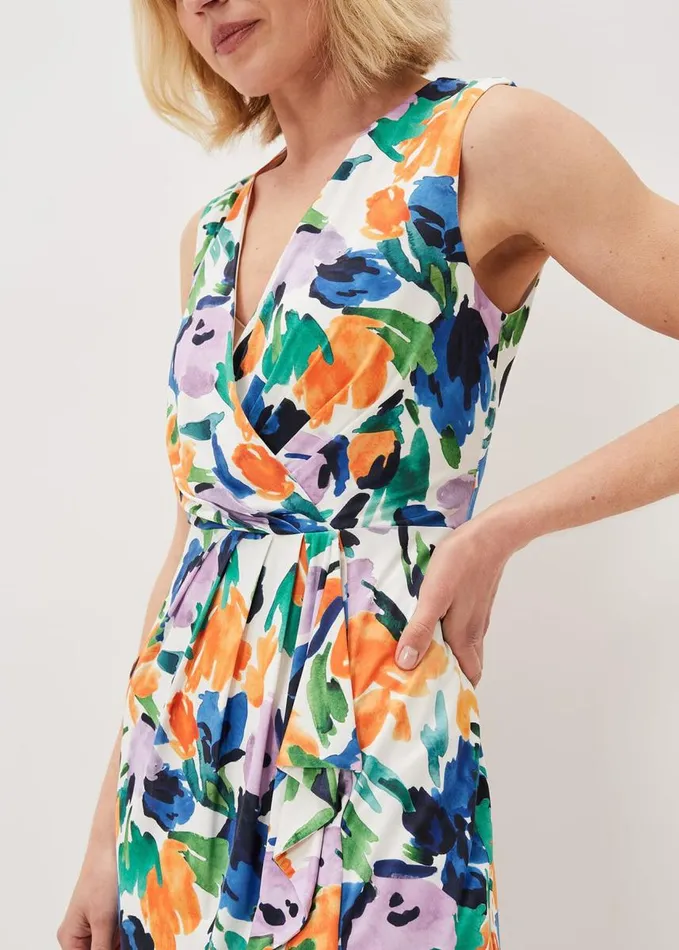 Phase Eight Essie Floral Midi Dress Multicoloured Women Dresses