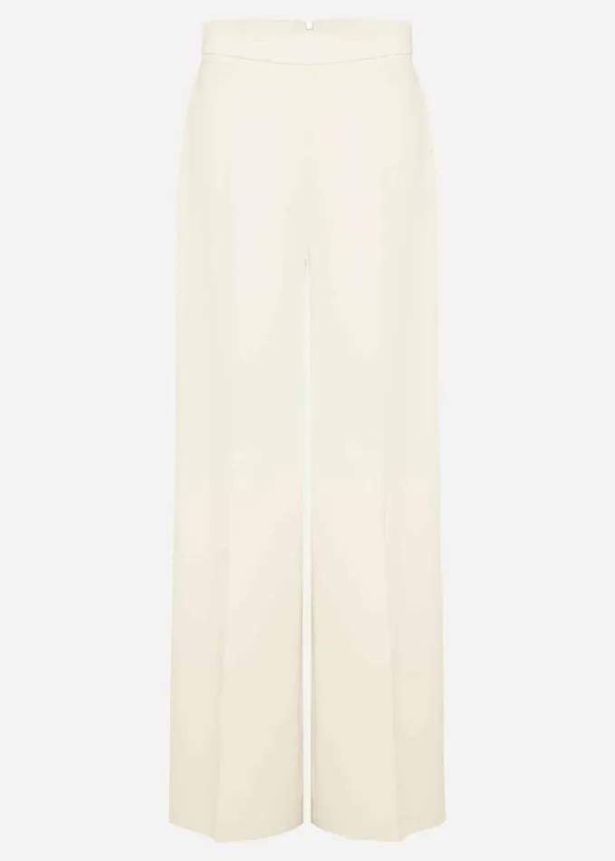 Phase Eight Florentine Wide Leg Trousers Buttermilk Women Trousers