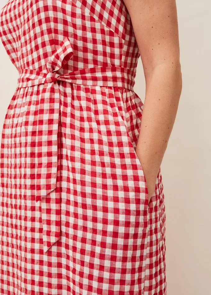 Phase Eight Geri Gingham Maxi Dress Redivory Women Dresses