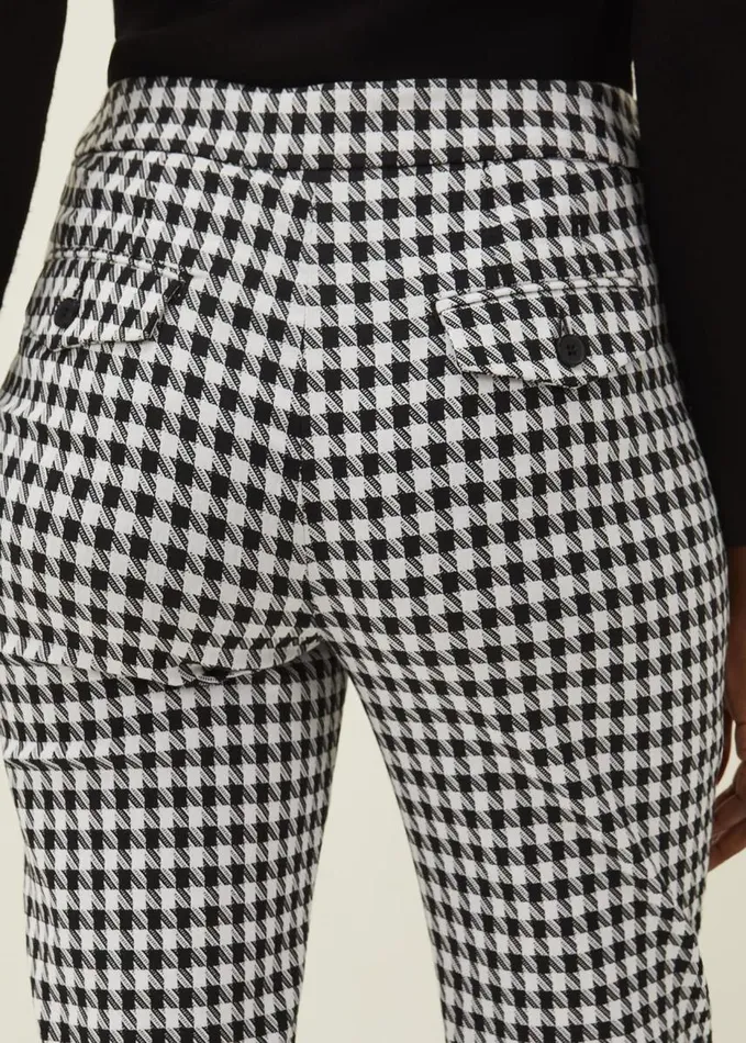 Phase Eight Gigi Dogtooth Trouser Blackivory Women Trousers