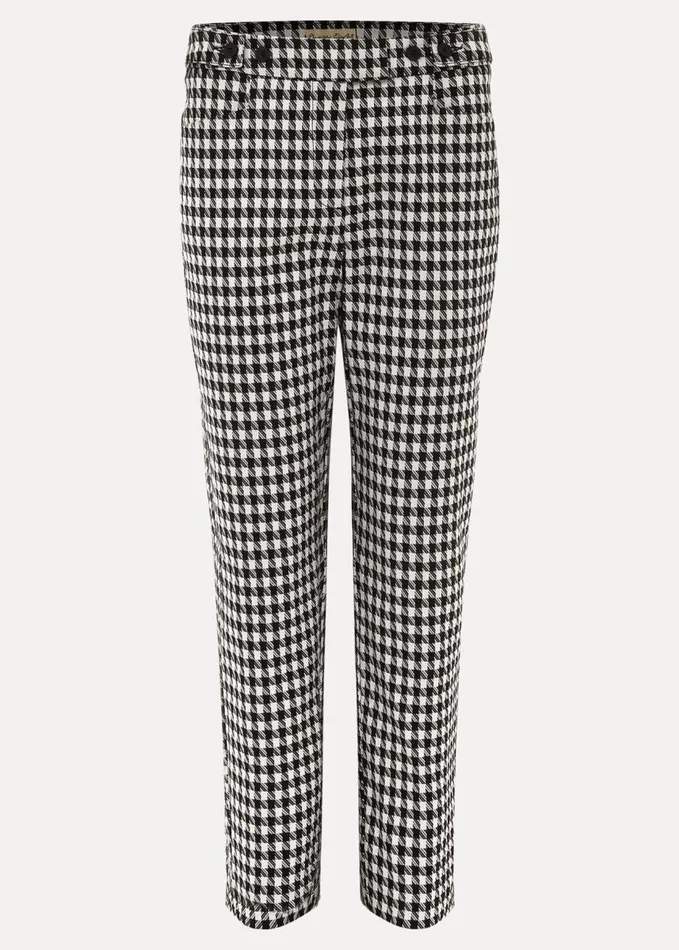 Phase Eight Gigi Dogtooth Trouser Blackivory Women Trousers