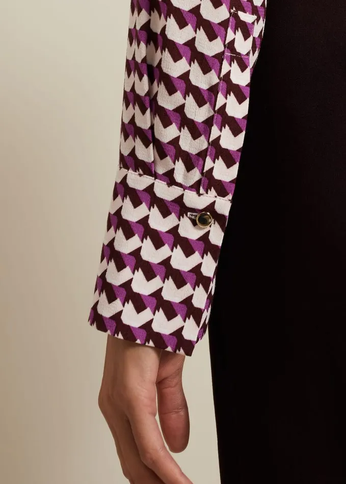 Phase Eight Gina Geo Print Shirt Multicoloured Women Shirts and Blouses