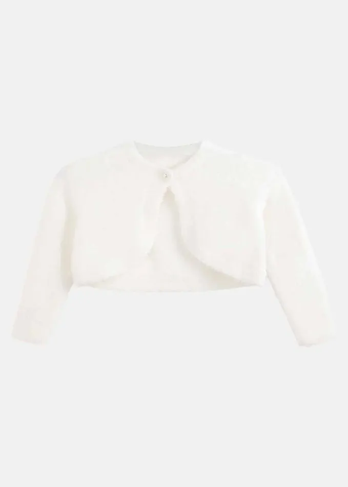 Phase Eight Giselle Fluffy Cover Up Ivory Women Knitwear