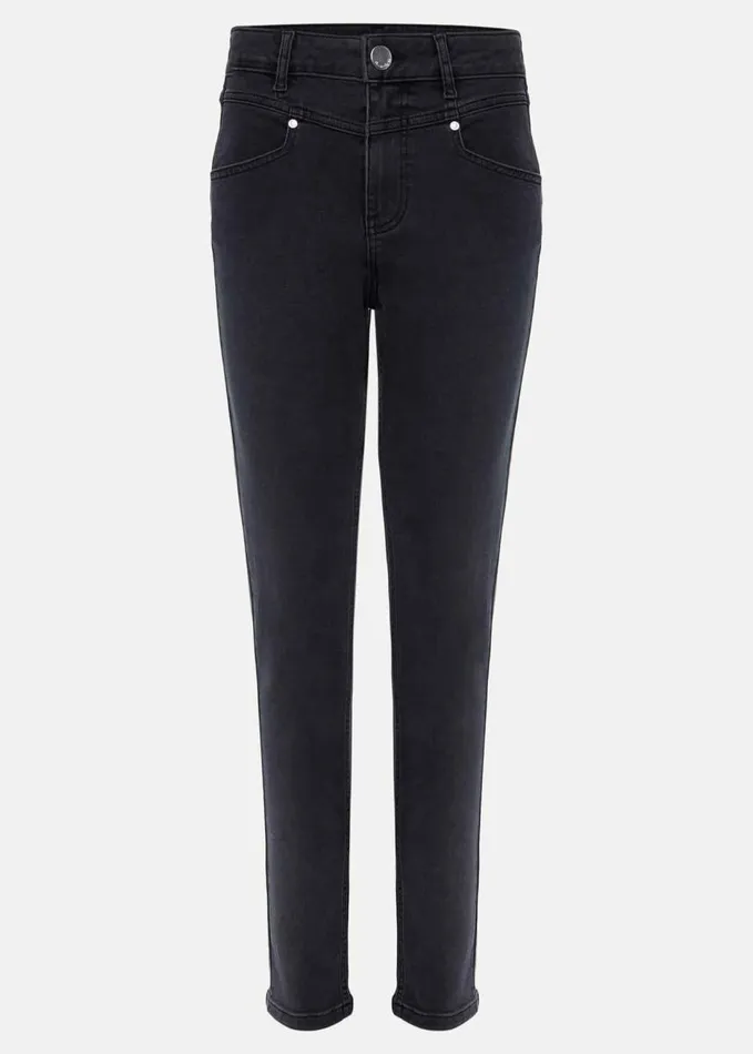 Phase Eight Hailee Topstitch Skinny Jeans Charcoal Women Trousers
