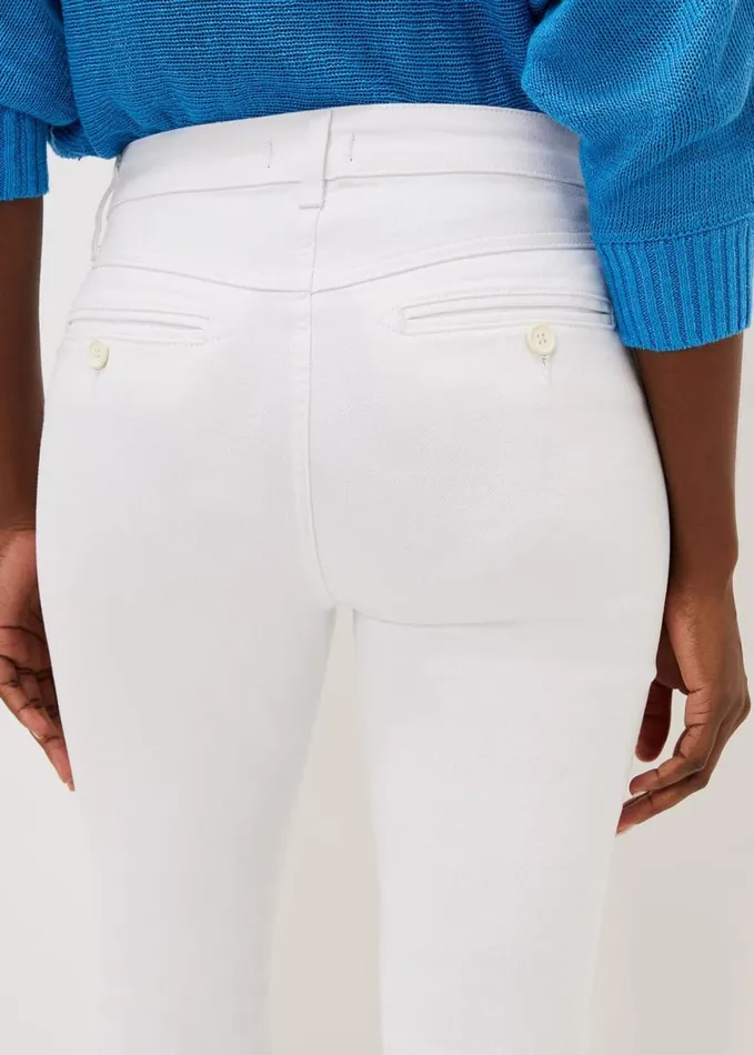 Phase Eight Hailee Topstitch Skinny Jeans Long White Women Trousers