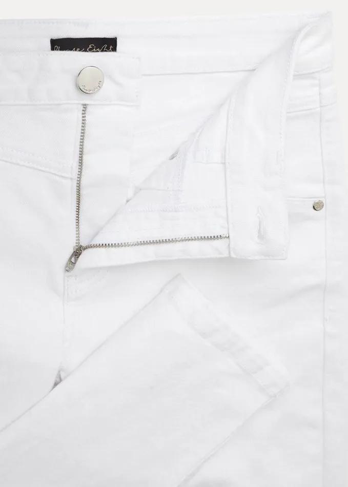 Phase Eight Hailee Topstitch Skinny Jeans Long White Women Trousers