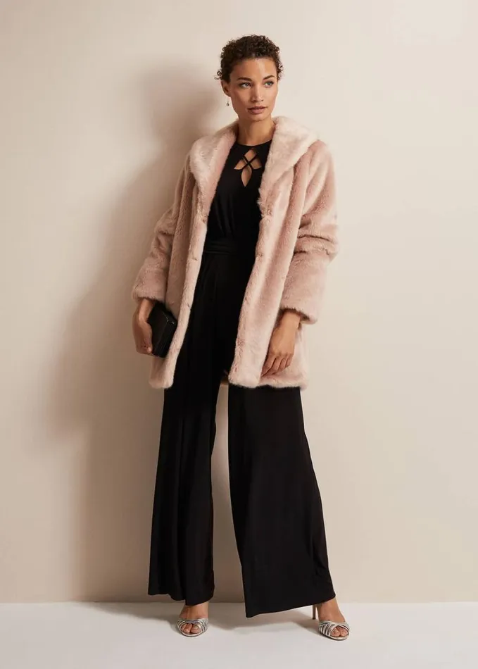 Phase Eight Janece Black Wide Leg Jumpsuit Black Women Dresses