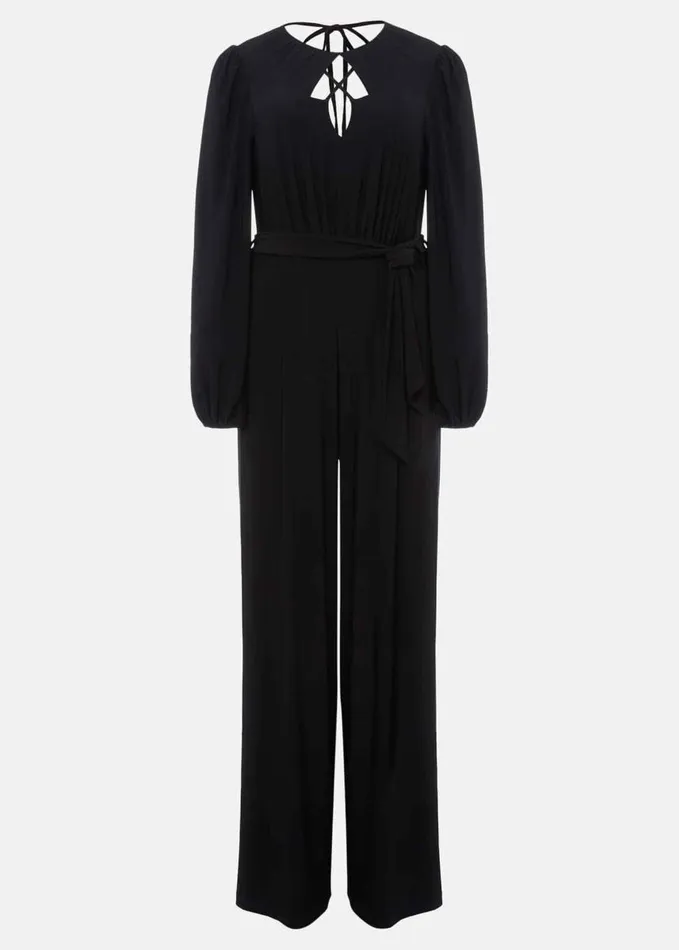 Phase Eight Janece Black Wide Leg Jumpsuit Black Women Dresses