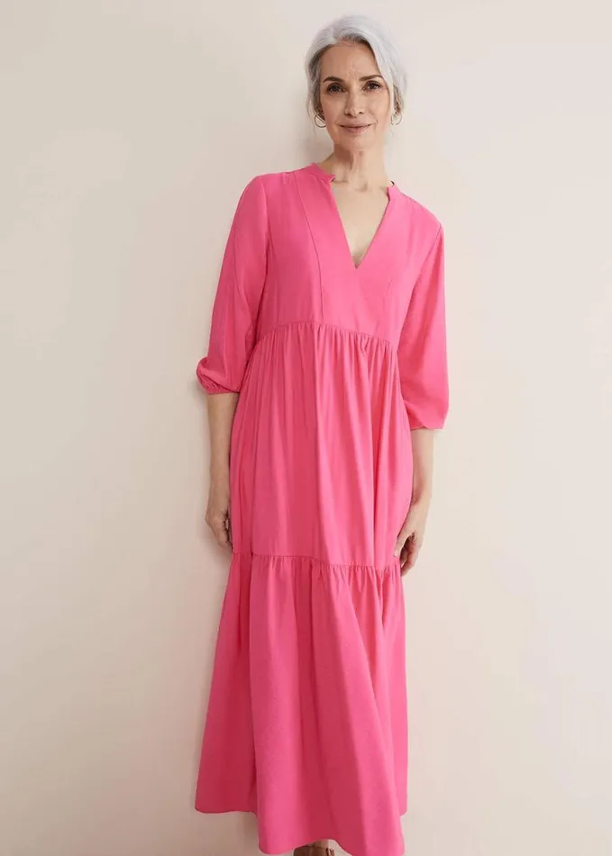 Phase Eight Jayde Midaxi Dress Pink Women Dresses