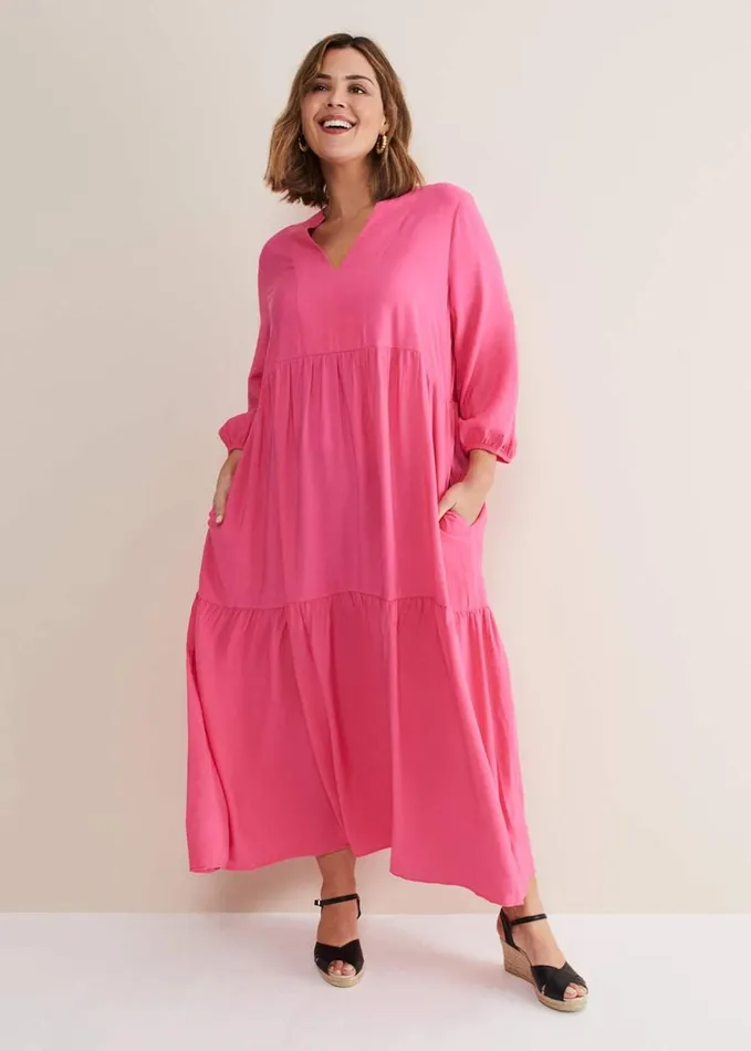 Phase Eight Jayde Midaxi Dress Pink Women Dresses