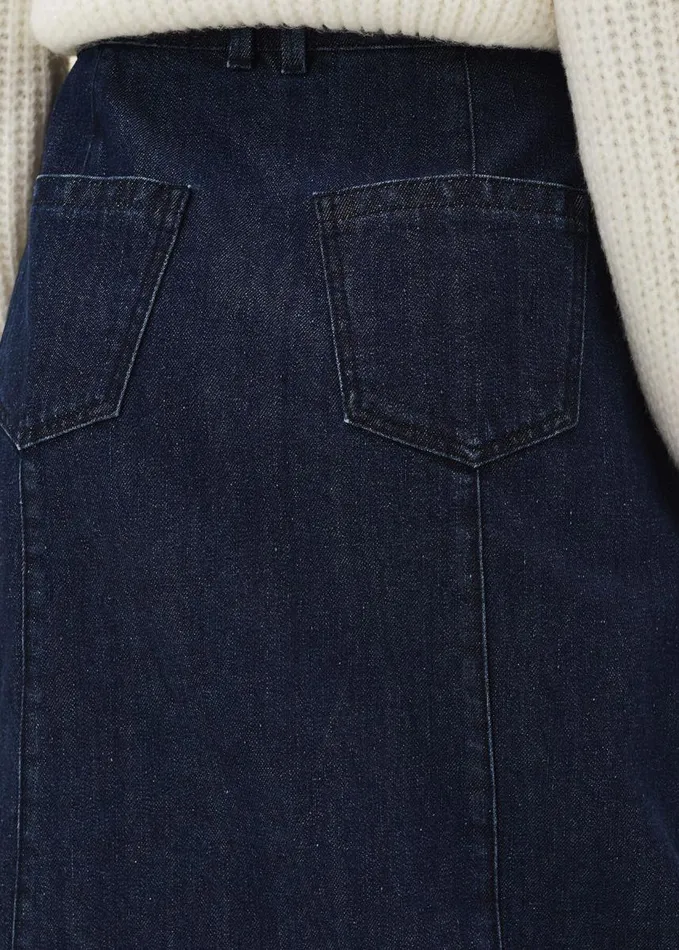 Phase Eight Jessa Denim Midi Pencil Skirt Denim Women Skirts