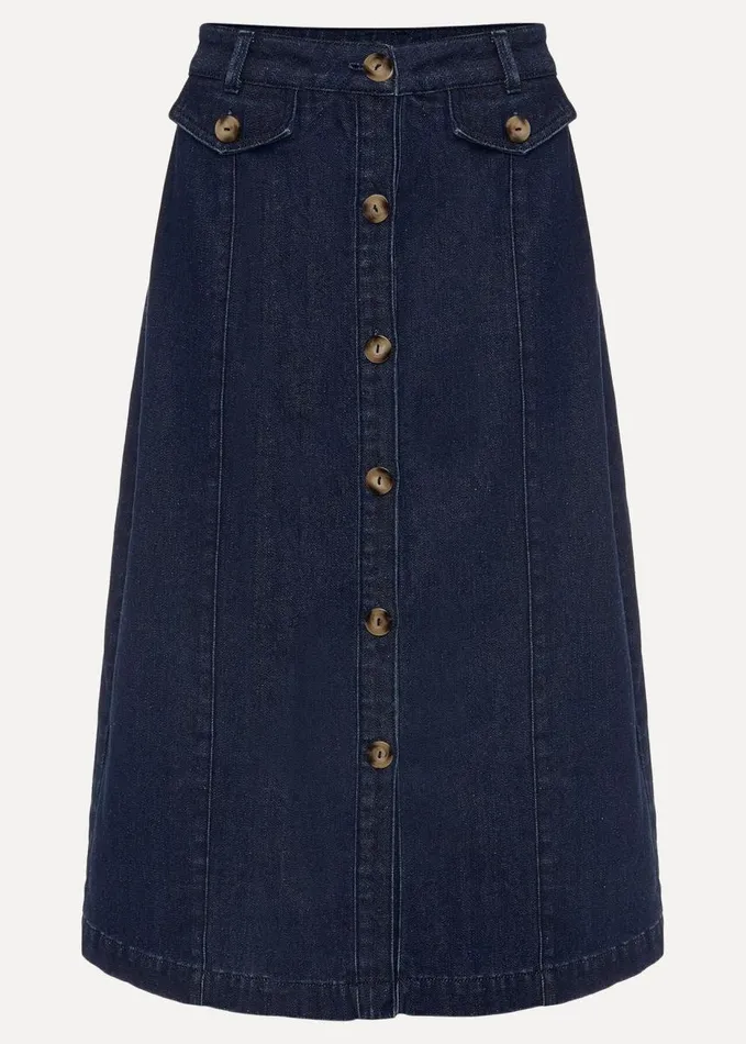 Phase Eight Jessa Denim Midi Pencil Skirt Denim Women Skirts