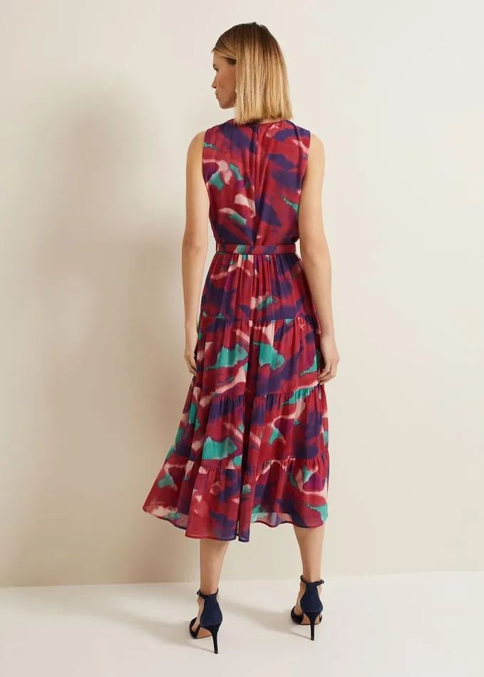 Phase Eight Jolene Floral Midi Dress Multicoloured Women Dresses