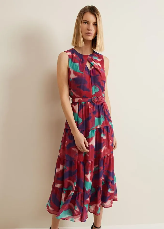 Phase Eight Jolene Floral Midi Dress Multicoloured Women Dresses