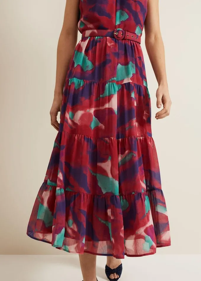 Phase Eight Jolene Floral Midi Dress Multicoloured Women Dresses