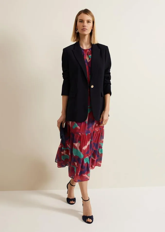 Phase Eight Jolene Floral Midi Dress Multicoloured Women Dresses