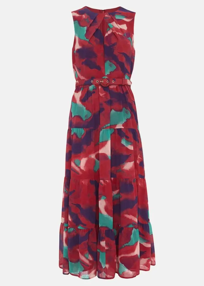 Phase Eight Jolene Floral Midi Dress Multicoloured Women Dresses