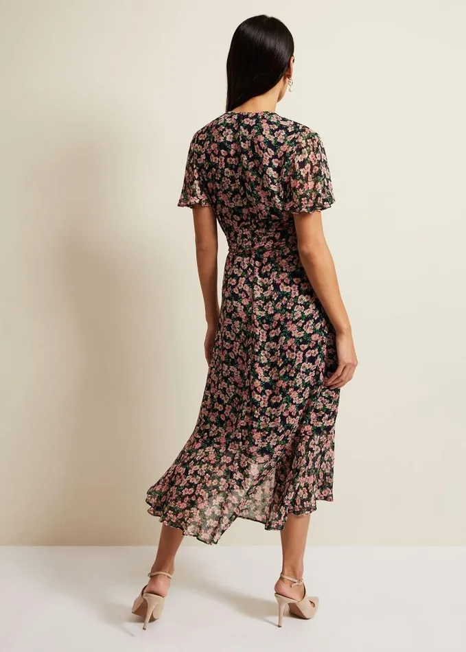 Phase Eight Juliette Fil Coupe Print Dress Multicoloured Women Dresses