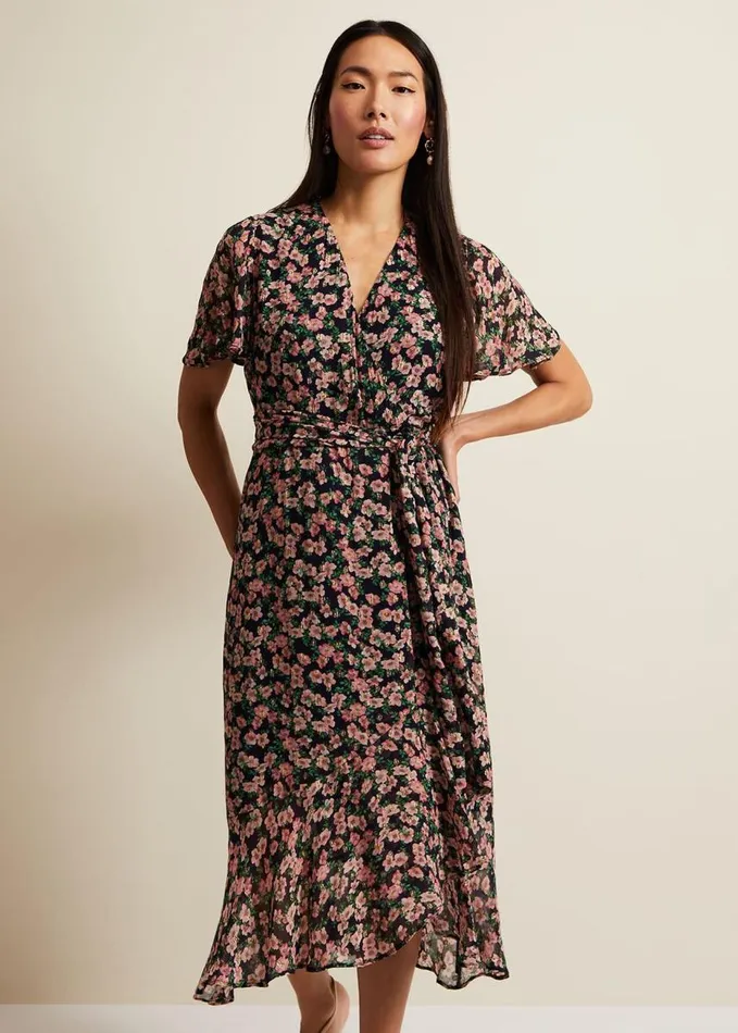 Phase Eight Juliette Fil Coupe Print Dress Multicoloured Women Dresses