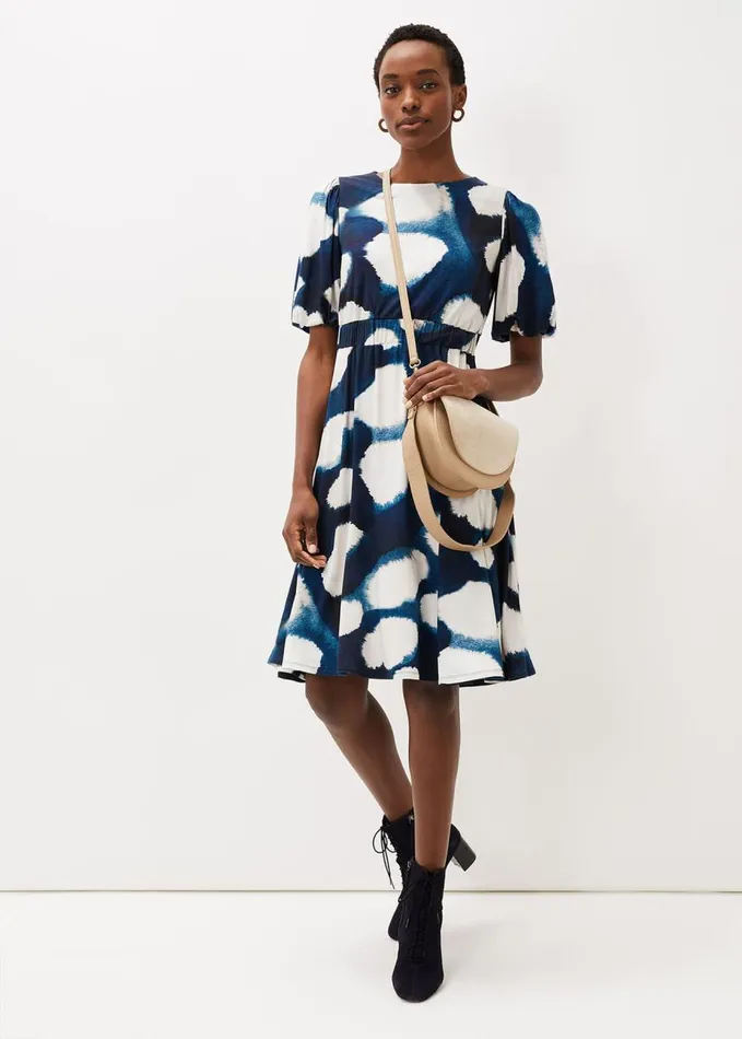Phase Eight Kaitlyn Abstract Spot Print Dress Multicoloured Women Dresses