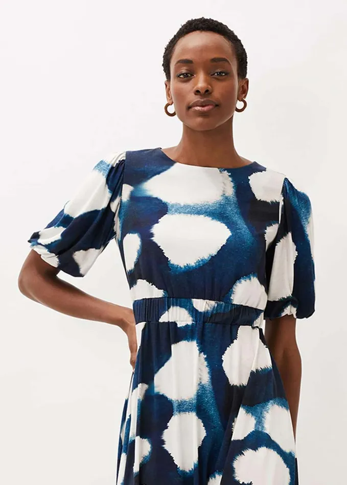 Phase Eight Kaitlyn Abstract Spot Print Dress Multicoloured Women Dresses