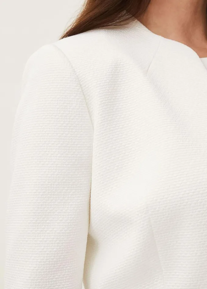 Phase Eight Karlee Textured Occasion Jacket Ivory Women Jackets