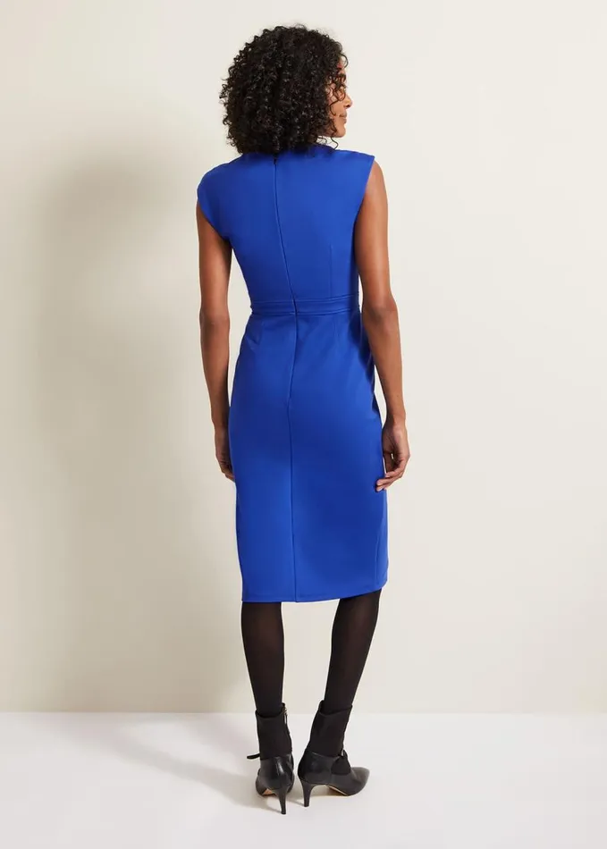 Phase Eight Karmie Ponte Fitted Pencil Dress Blue Women Dresses