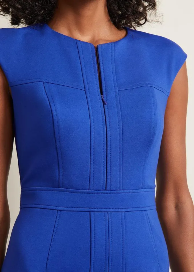 Phase Eight Karmie Ponte Fitted Pencil Dress Blue Women Dresses