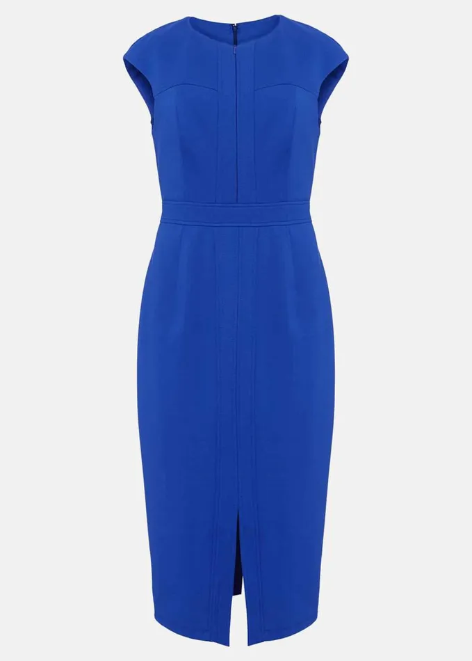 Phase Eight Karmie Ponte Fitted Pencil Dress Blue Women Dresses