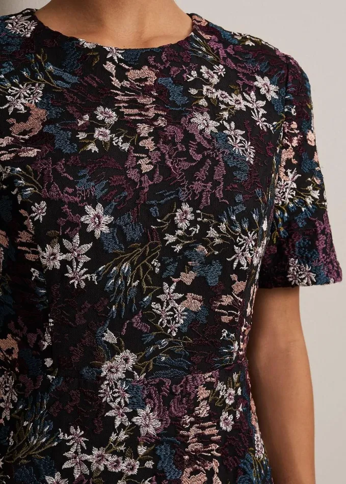 Phase Eight Keshia Floral Embroidered Mini Dress Multicoloured Women Dresses