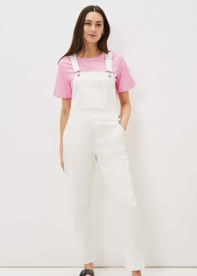 Phase Eight Khari Denim Dungarees White Women Dresses