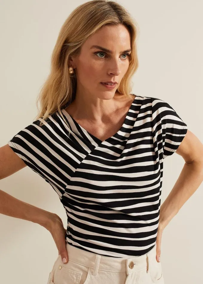 Phase Eight Kiara Striped Top Blackstone Women Tops and TShirts