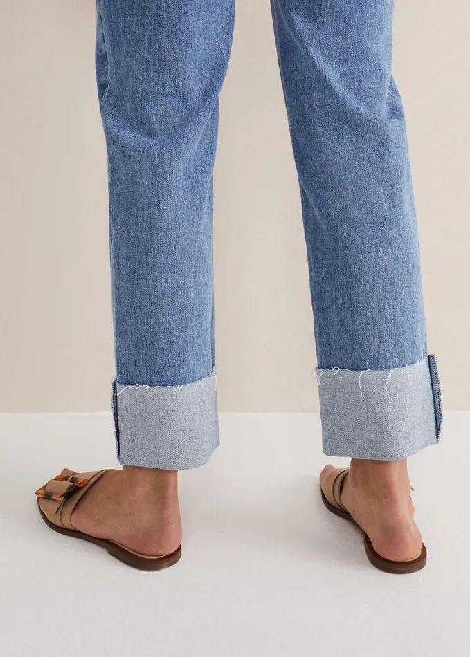 Phase Eight Leather Buckle Flat Sandals Neutral Women Flats