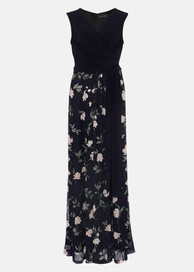 Phase Eight LeighAnn Floral Maxi Dress Navymulti Women Dresses