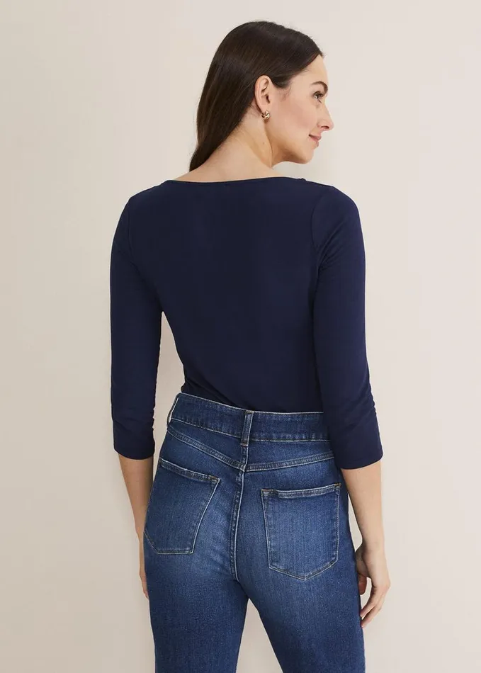 Phase Eight Leyla Cut Out Top Midnight Women Tops and TShirts