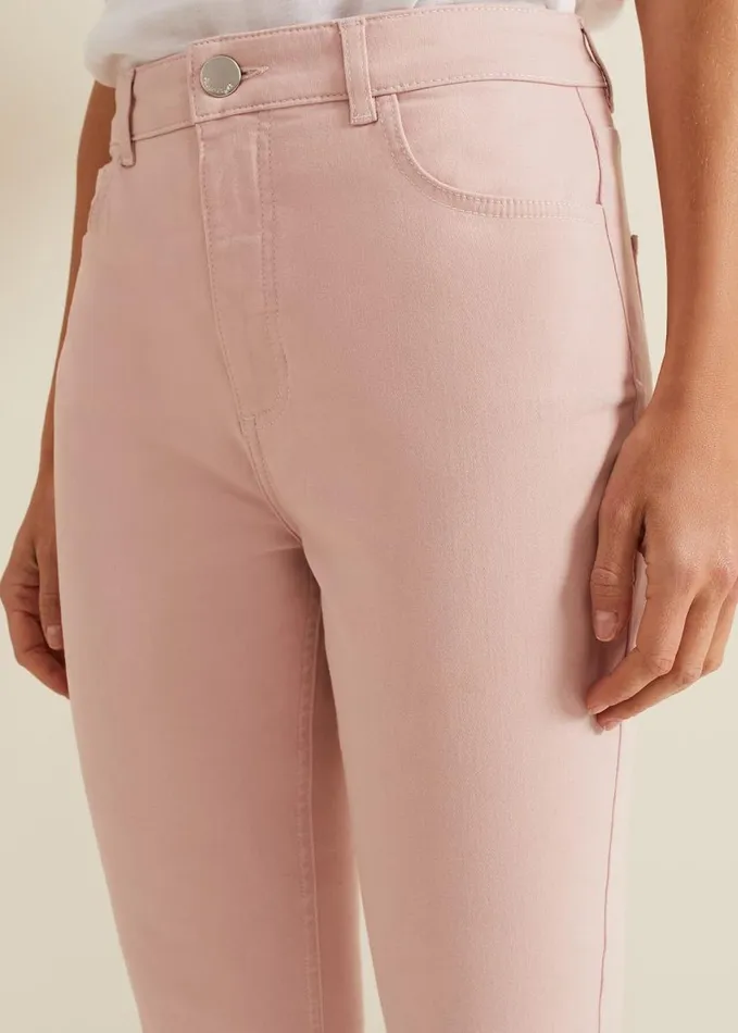 Phase Eight Lindsey Cropped Straight Leg Jeans Pink Women Jeans