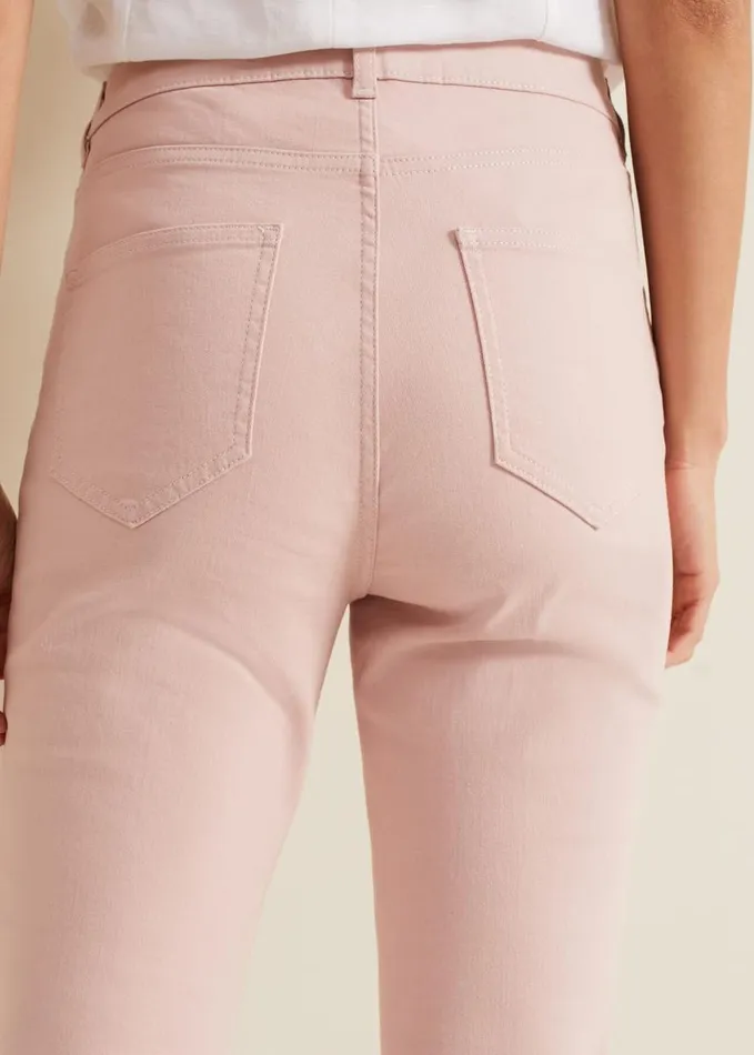 Phase Eight Lindsey Cropped Straight Leg Jeans Pink Women Jeans